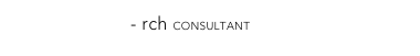 RCHeritage - rch CONSULTANT